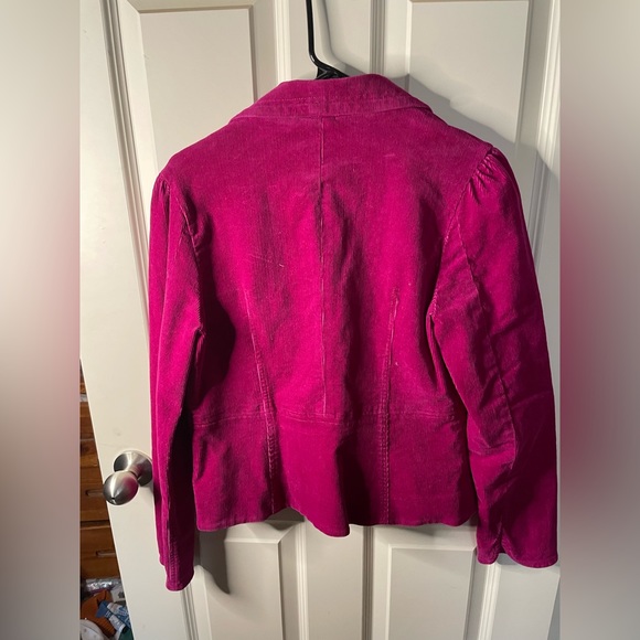 True Meaning Fuschia Corduroy Jacket - Picture 2 of 3